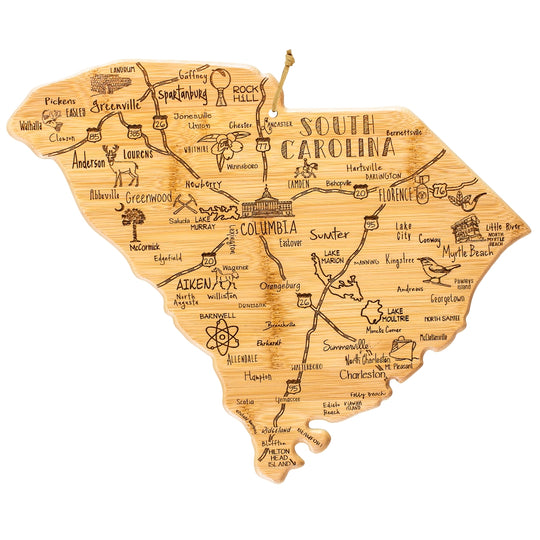 Destination South Carolina Cutting Board, 14" x 11-1/2" banner