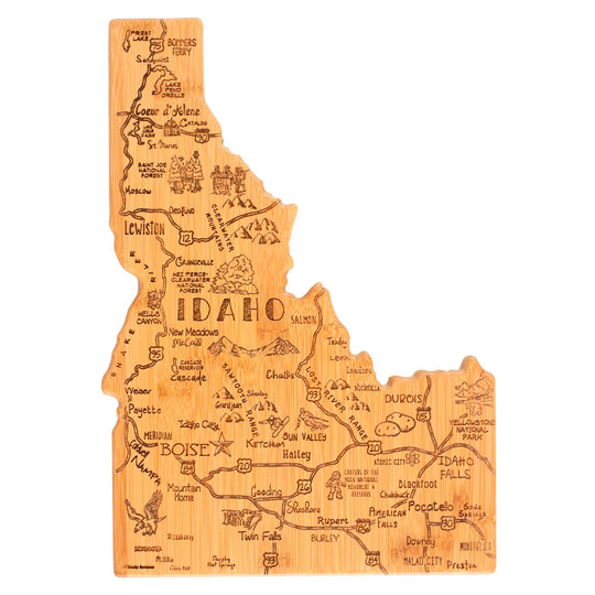 Destination Idaho Cutting Board, 15" x 10-1/2" banner