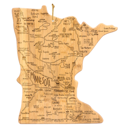 Destination Minnesota Cutting Board, 13-1/4" x 11-3/4" banner
