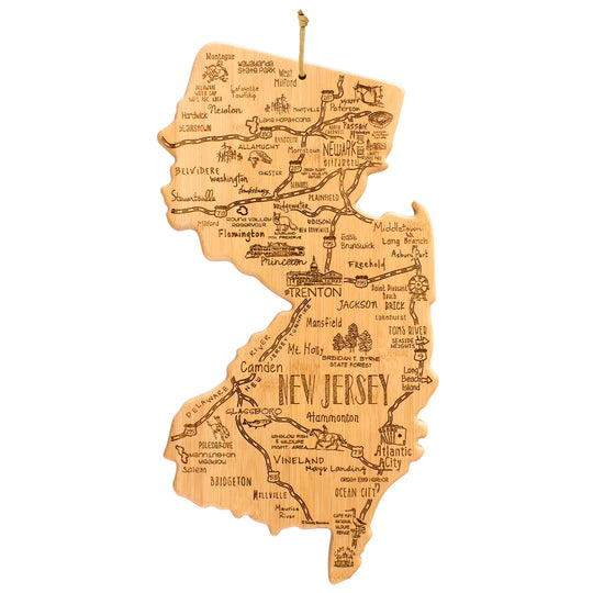 Destination New Jersey Cutting Board, 8-5/8" x 16-5/8" banner