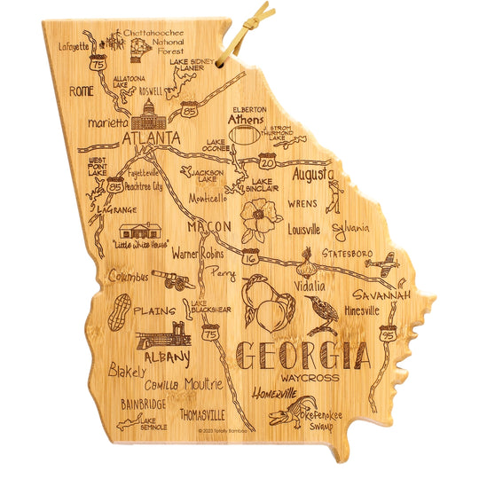 Destination Georgia Cutting Board, 11-3/4" x 13-1/4" banner