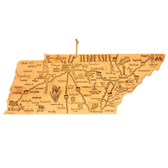 Destination Tennessee Cutting Board, 18-1/2" x 7" banner