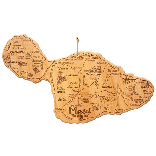 Destination Maui Cutting Board, 15-1/2" x 9-1/8" banner