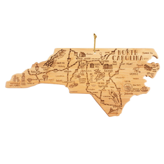 Destination North Carolina Cutting Board, 18" x 8" banner