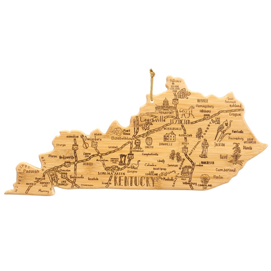 Destination Kentucky Cutting Board, 18" x 8-1/2" banner