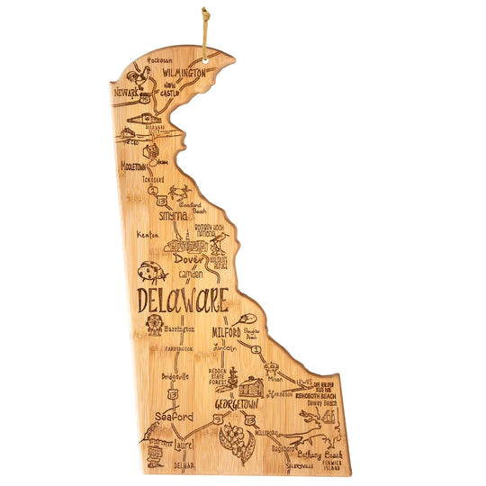 Destination Delaware Cutting Board, 16-1/2" x 9-1/2" banner