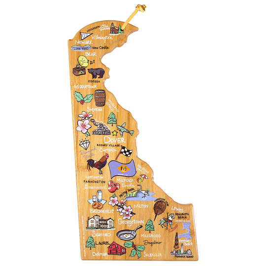 Delaware Cutting Board with Artwork by Fish Kiss™ banner