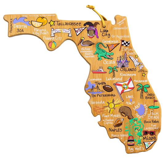 Florida Cutting Board with Artwork by Fish Kiss™ banner
