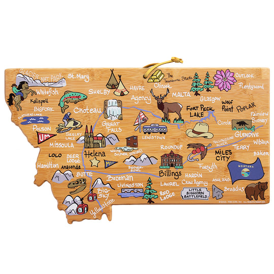 Montana Cutting Board with Artwork by Fish Kiss™ banner