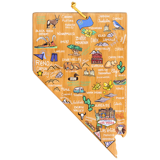 Nevada Cutting Board with Artwork by Fish Kiss™ banner