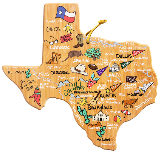 Texas Cutting Board with Artwork by Fish Kiss™ banner