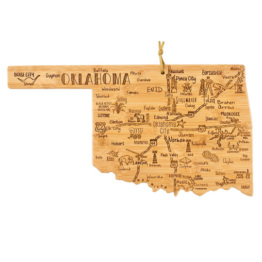 Destination Oklahoma Cutting Board, 16-3/4" x 9" banner