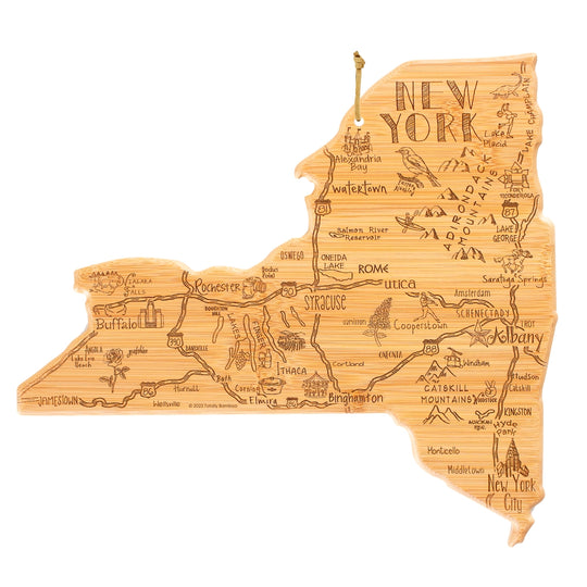 Destination New York Cutting Board, 13-1/4" x 12" banner