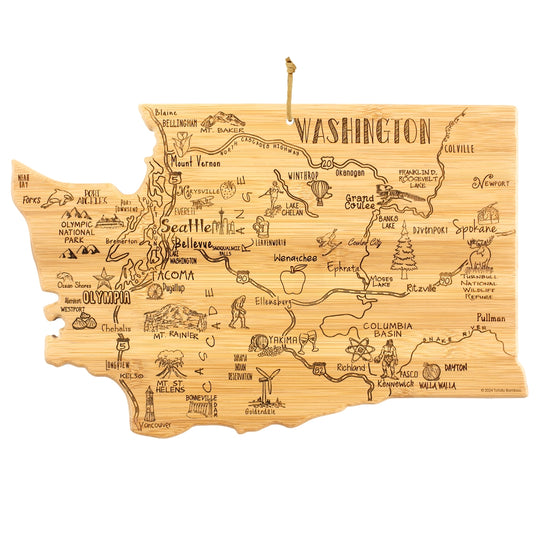 Destination Washington Cutting Board, 15-1/2" x 10" banner