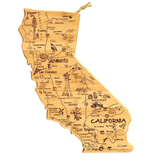 Destination California Cutting Board, 14-1/4" x 11" banner