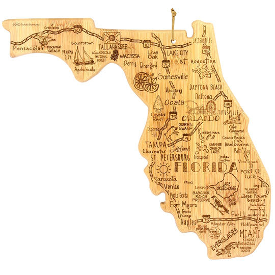 Destination Florida Cutting Board, 13-1/2" x 12-1/4" banner