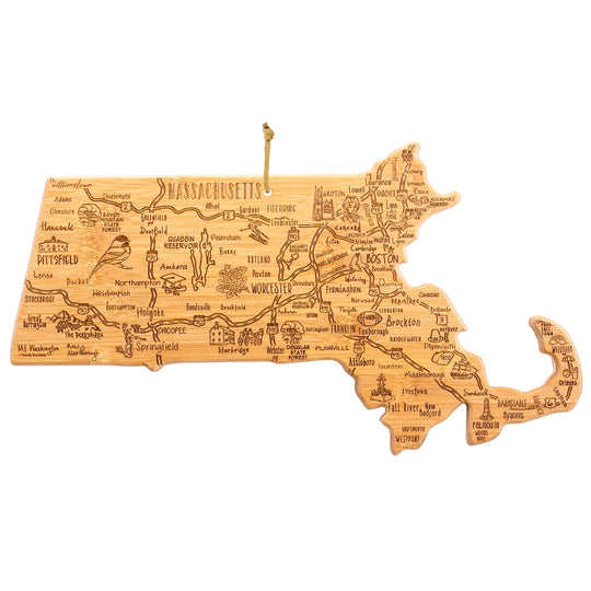 Destination Massachusetts Cutting Board, 16-3/4" x 9-1/4" banner