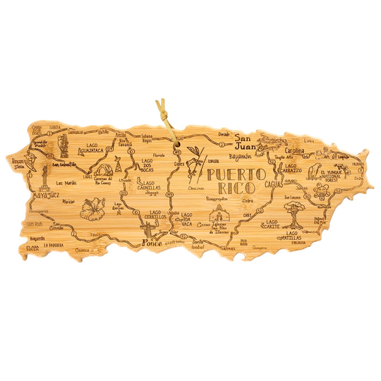 Destination Puerto Rico Cutting Board, 18" x 7" banner
