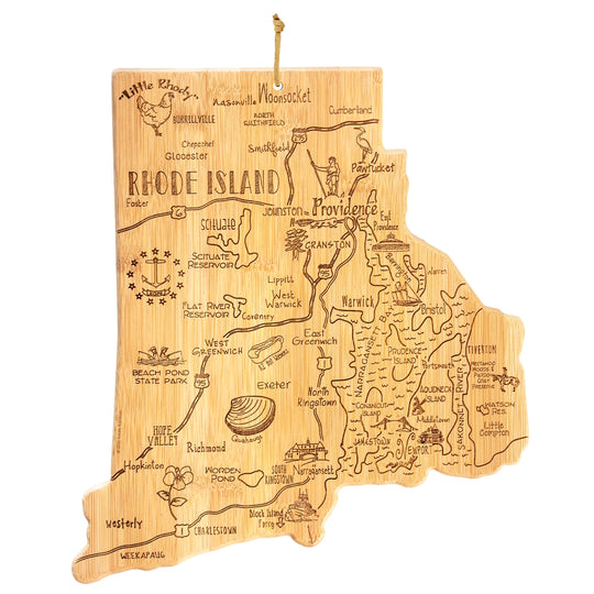Destination Rhode Island Cutting Board, 13-3/4" x 12-1/2" banner