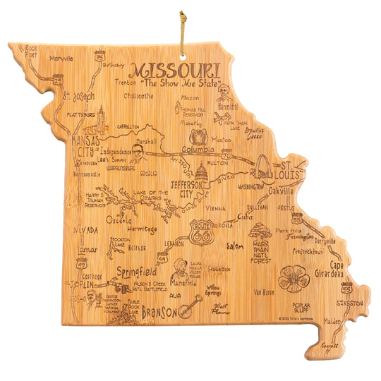 Destination Missouri Cutting Board, 11-3/4" x 13-1/2" banner