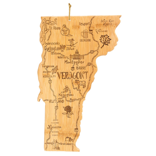 Destination Vermont Cutting Board, 16" x 10" banner