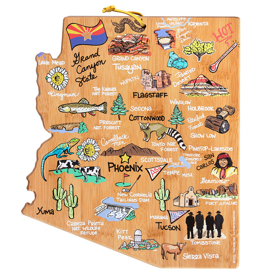 Arizona Cutting Board with Artwork by Fish Kiss™ banner