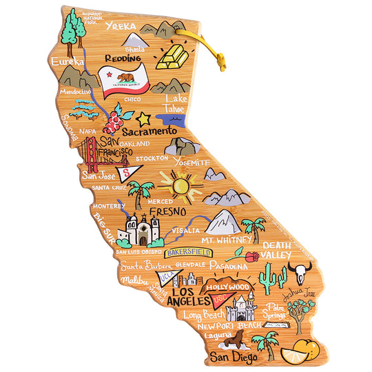 California Cutting Board with Artwork by Fish Kiss™ banner