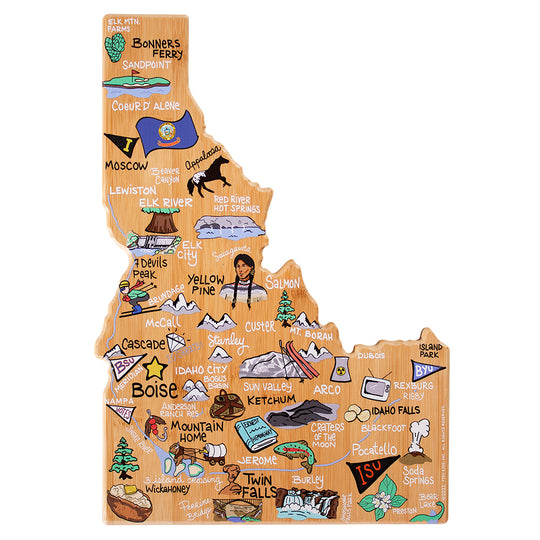 Idaho Cutting Board with Artwork by Fish Kiss™ banner
