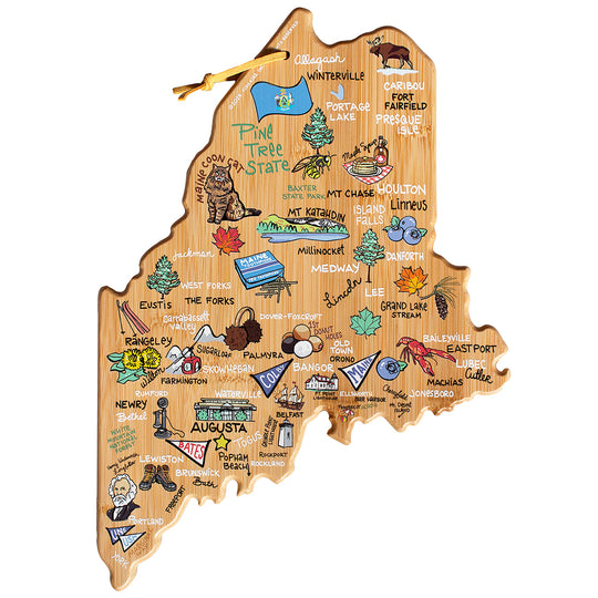 Maine Cutting Board with Artwork by Fish Kiss™ banner