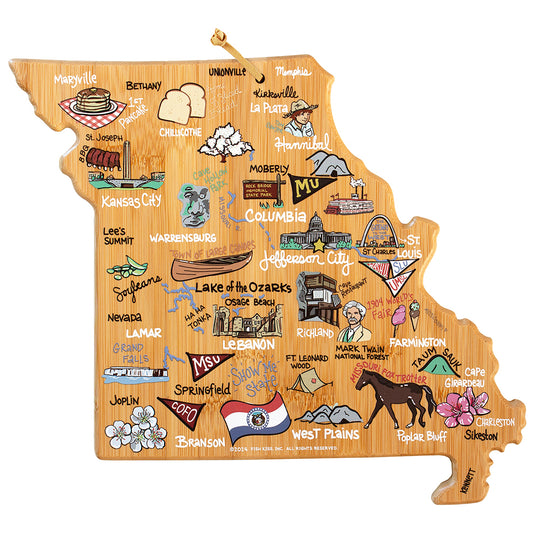 Missouri Cutting Board with Artwork by Fish Kiss™ banner