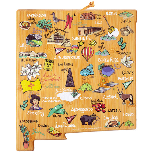 New Mexico Cutting Board with Artwork by Fish Kiss™ banner