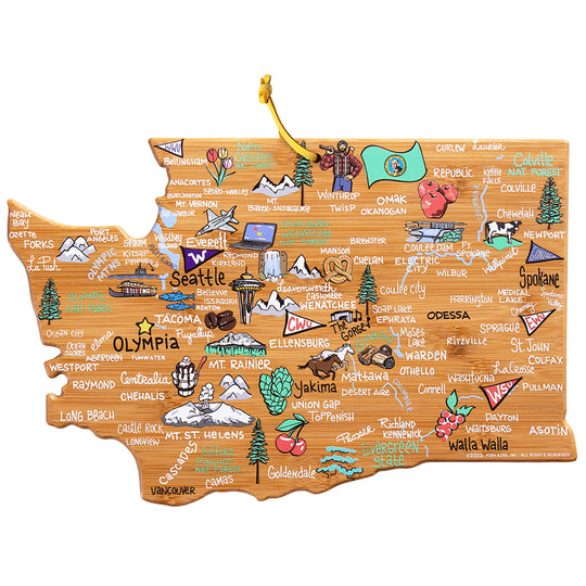Washington Cutting Board with Artwork by Fish Kiss™ banner